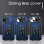 Shockproof iPhone 13 Heavy Duty Case Lens Cover Apple Ring Holder