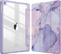 iPad 10.2" 2020 8th Gen Case Cover Clear Back Pen Holder Apple Marble