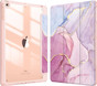 iPad Pro 11" 4th Gen Case Cover Clear Back Pencil Holder Apple Marble
