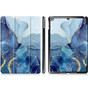 iPad 9.7" 2017 5th Gen Smart Case Cover Hard Back Apple iPad5 Marble