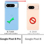 Google Pixel 8 Pro 5G Clear Phone Case Shockproof Cover Bumper 8Pro
