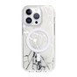 Shockproof Case iPhone 15 Clear Cover Sleek Pattern MagSafe Apple
