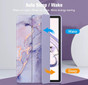 Samsung Galaxy Tab A9+ Plus 11" Case Cover Clear Back Marble X210 X215