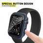 For Apple Watch Series 7/8/9 Case with Tempered Glass Protector 41mm