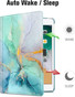 iPad 9.7" 5th Gen Smart 360 Rotate Leather Case Cover Apple 5 Marble