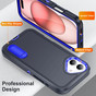 Shockproof iPhone 16+ Plus Case Cover Heavy Duty with Stand Apple