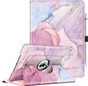 iPad Air 11" 2025 Smart 360 Rotate Leather Case Cover Apple 7th Gen Marble