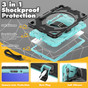 Shockproof Strap Samsung Galaxy Tab S10 FE 10.9" X520 X526 Kids Case Cover SPMan