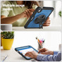 Shockproof iPad mini (A17 Pro) 8.3" Rotate Hand Strap Colour PC Case Cover Apple mini7 7th Gen