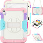 Shockproof iPad 10.9" 2022 10th Gen Strap Rugged Colourful Case Cover Apple