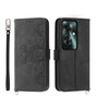 OPPO A5x 4G 5G Wallet Case Cover Extra Card Slots w/ Strap