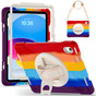 Heavy Duty Strap iPad 10.9 2022 10th Gen Apple Shockproof Colourful Case Cover