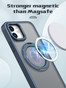 iPhone 12 Frosted Back MagSafe Wireless Charging 360 Rotate Ring Stand Case Cover Apple