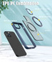 iPhone 12 Pro Max Frosted Back MagSafe Wireless Charging 360 Rotate Ring Stand Case Cover Apple