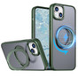 iPhone 15+ Plus Frosted Back MagSafe Wireless Charging 360 Rotate Ring Stand Case Cover Apple