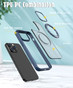 iPhone 15 Pro Max Frosted Back MagSafe Wireless Charging 360 Rotate Ring Stand Case Cover Apple