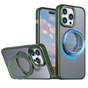 iPhone 15 Pro Max Frosted Back MagSafe Wireless Charging 360 Rotate Ring Stand Case Cover Apple