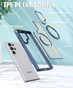 Samsung Galaxy S22 Ultra 5G Frosted Back MagSafe Wireless Charging 360 Rotate Ring Stand Case Cover S908