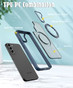 Samsung Galaxy S22+ Plus 5G Frosted Back MagSafe Wireless Charging 360 Rotate Ring Stand Case Cover S906