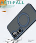 Samsung Galaxy S23 5G Frosted Back MagSafe Wireless Charging 360 Rotate Ring Stand Case Cover S911