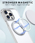 iPhone 12 Pro Max Clear Back MagSafe Wireless Charging 360 Rotate Ring Stand Case Cover Apple