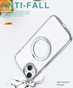 iPhone 13 Clear Back MagSafe Wireless Charging 360 Rotate Ring Stand Case Cover Apple