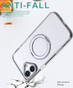 iPhone 16+ Plus Clear Back MagSafe Wireless Charging 360 Rotate Ring Stand Case Cover Apple
