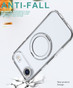 iPhone 17 Air Clear Back MagSafe Wireless Charging 360 Rotate Ring Stand Case Cover Apple 17Air