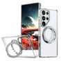 Samsung Galaxy S23 Ultra 5G Clear Back MagSafe Wireless Charging 360 Rotate Ring Stand Case Cover S918