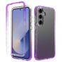 Samsung Galaxy A17 5G 2-in-1 Shockproof Clear Gradient Case Bumper Cover A176