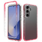 Samsung Galaxy A17 5G 2-in-1 Shockproof Clear Gradient Case Bumper Cover A176