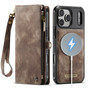 CaseMe 2-in-1 iPhone 17 Pro Detachable Case Leather Wallet Cover Apple