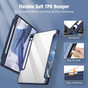 Samsung Galaxy Tab S10 Lite 10.9" Case Cover Clear Back Marble X400 X406 X406B