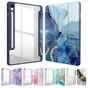 Samsung Galaxy Tab S10 Lite 10.9" Case Cover Clear Back Marble X400 X406 X406B