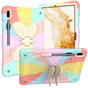 Shockproof Samsung Galaxy Tab S10 Lite 10.9" Kids Apple Colourful Case Cover Butterfly Stand S10Lite X400 X406 X406B