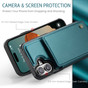 CaseMe Shockproof iPhone 17 Wallet Case Cover Back Flip Apple iPhone17