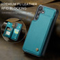 CaseMe Shockproof Samsung Galaxy S24 5G Wallet Case Cover Back Flip S921