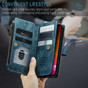 CaseMe Shockproof iPhone 12 Wallet Case Cover Multi. Card Slots Apple iPhone12