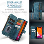 CaseMe Shockproof iPhone 12 Wallet Case Cover Multi. Card Slots Apple iPhone12