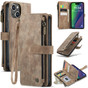 CaseMe Shockproof iPhone 15+ Plus Wallet Case Cover Multi. Card Slots Apple