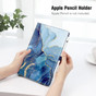 iPad Air 11" M4 2026 Smart 360 Rotate Leather Case Cover Apple 8th Gen Marble
