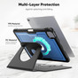 Shockproof iPad Pro 11 (2022) 4th Gen Detachable Rotate Colour PC Case Cover Apple