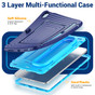 Kids Shockproof Strap iPad 10.9' 2022 10th Gen Apple Case Cover Ripple Pattern