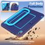 Kids Shockproof Strap iPad 10.9' 2022 10th Gen Apple Case Cover Ripple Pattern
