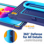 Kids Shockproof Strap iPad 10.9' 2022 10th Gen Apple Case Cover Ripple Pattern