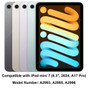 Compatible model: iPad mini (A17 Pro) (a.k.a. iPad mini 7. Released in 2024. NOT full-size iPad). (1)