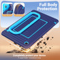 Kids Shockproof Strap Samsung Galaxy Tab A9+ Plus 11" X210 X216 Case Cover Ripple Pattern