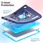 Kids Shockproof Strap iPad 10.9" 2022 10th Gen Apple Case Cover Astronaut Pattern