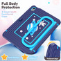 Kids Shockproof Strap iPad 10.9" 2022 10th Gen Apple Case Cover Astronaut Pattern