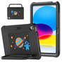 Kids Shockproof Strap iPad 10.9" 2022 10th Gen Apple Case Cover Astronaut Pattern